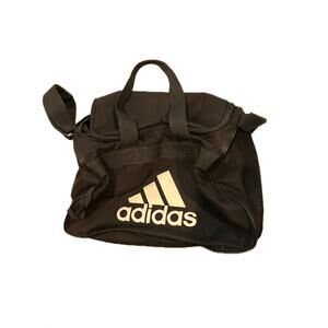 Adidas Defender Small White Black Gym Bag 18"x10"x12"